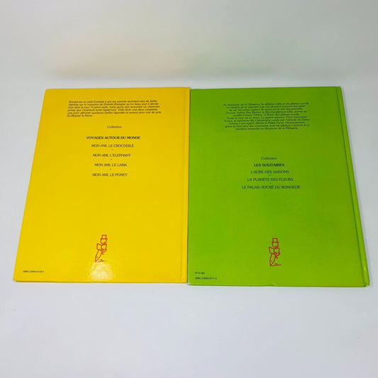 2x Caran D'Ache Mon Ami le Poney/Palais Sucré du Bonheur Lot Livres Enfants 80s