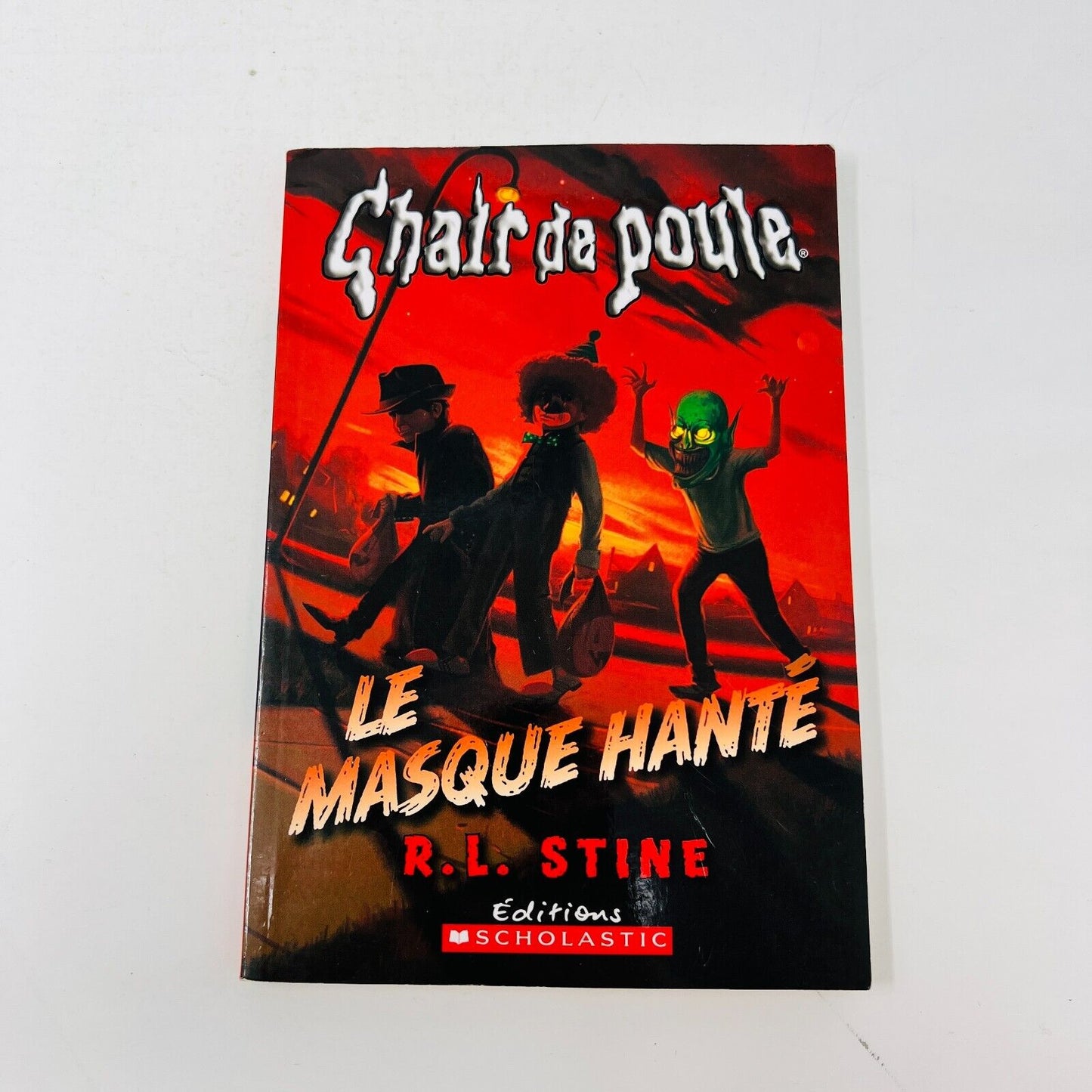 4x Chair de Poule Lot Goosebumps in French/Français R.L. Stine Le Masque Hanté