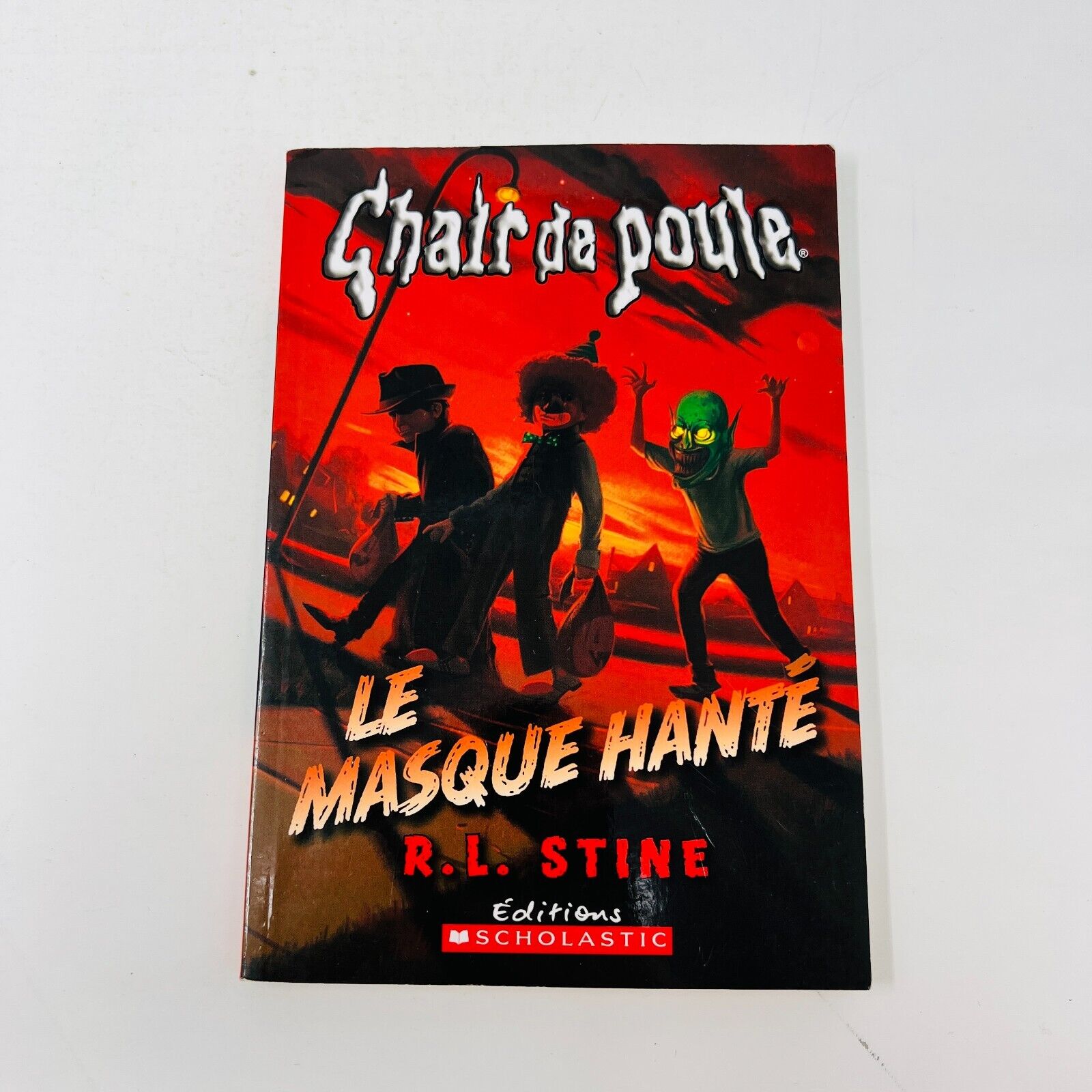 4x Chair de Poule Lot Goosebumps in French/Français R.L. Stine Le Masque Hanté