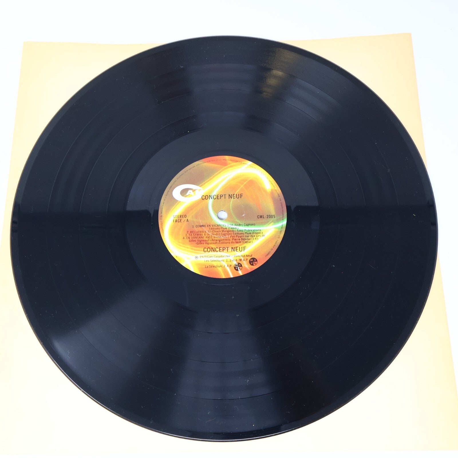 Concept Neuf Éponyme Disque LP Record Vinyl 1979 CAM CML-2005 Jazz Latin Funk