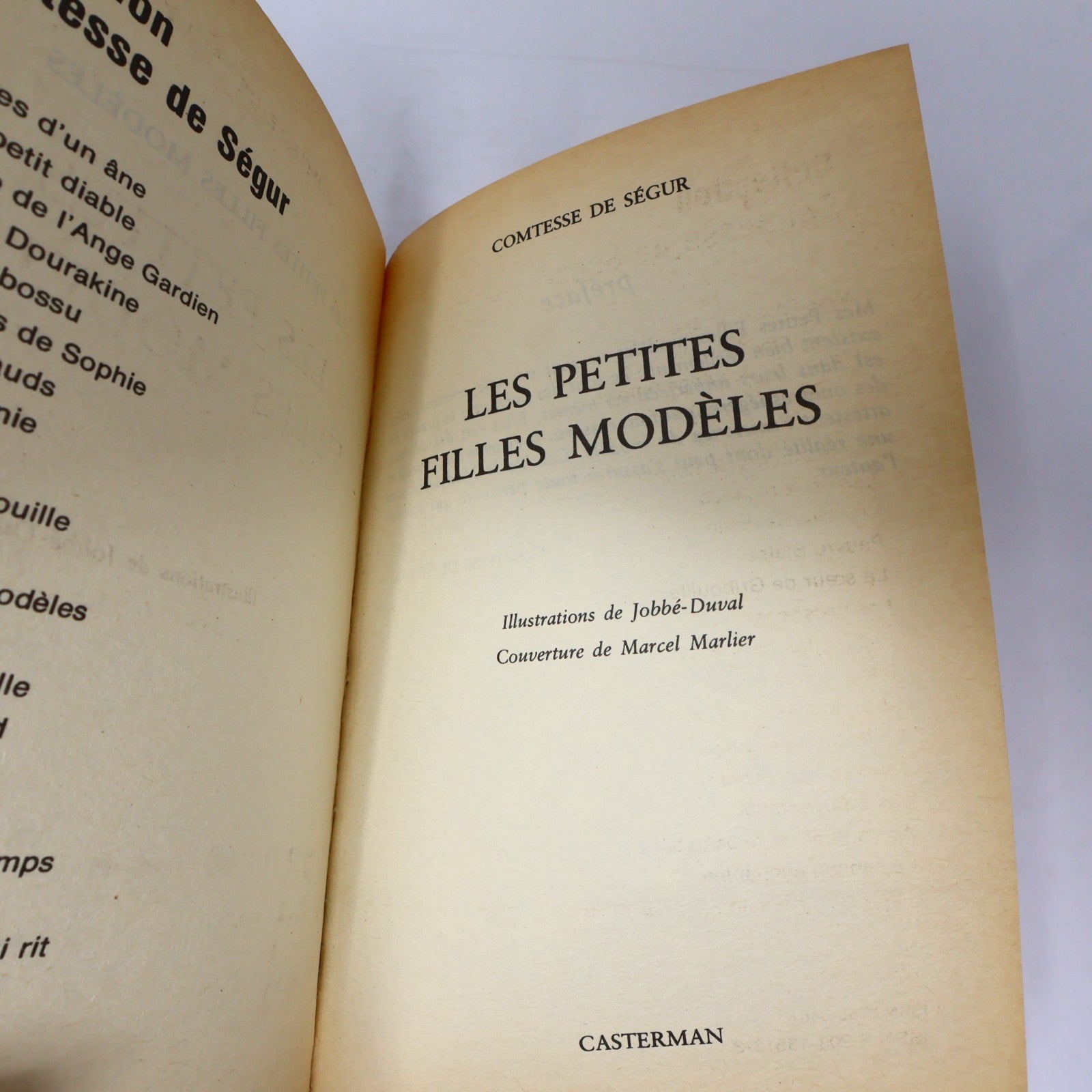 Comtesse de Ségur Lot 8 Livres Casterman Deux Nigauds/Petites Filles Modèles HC