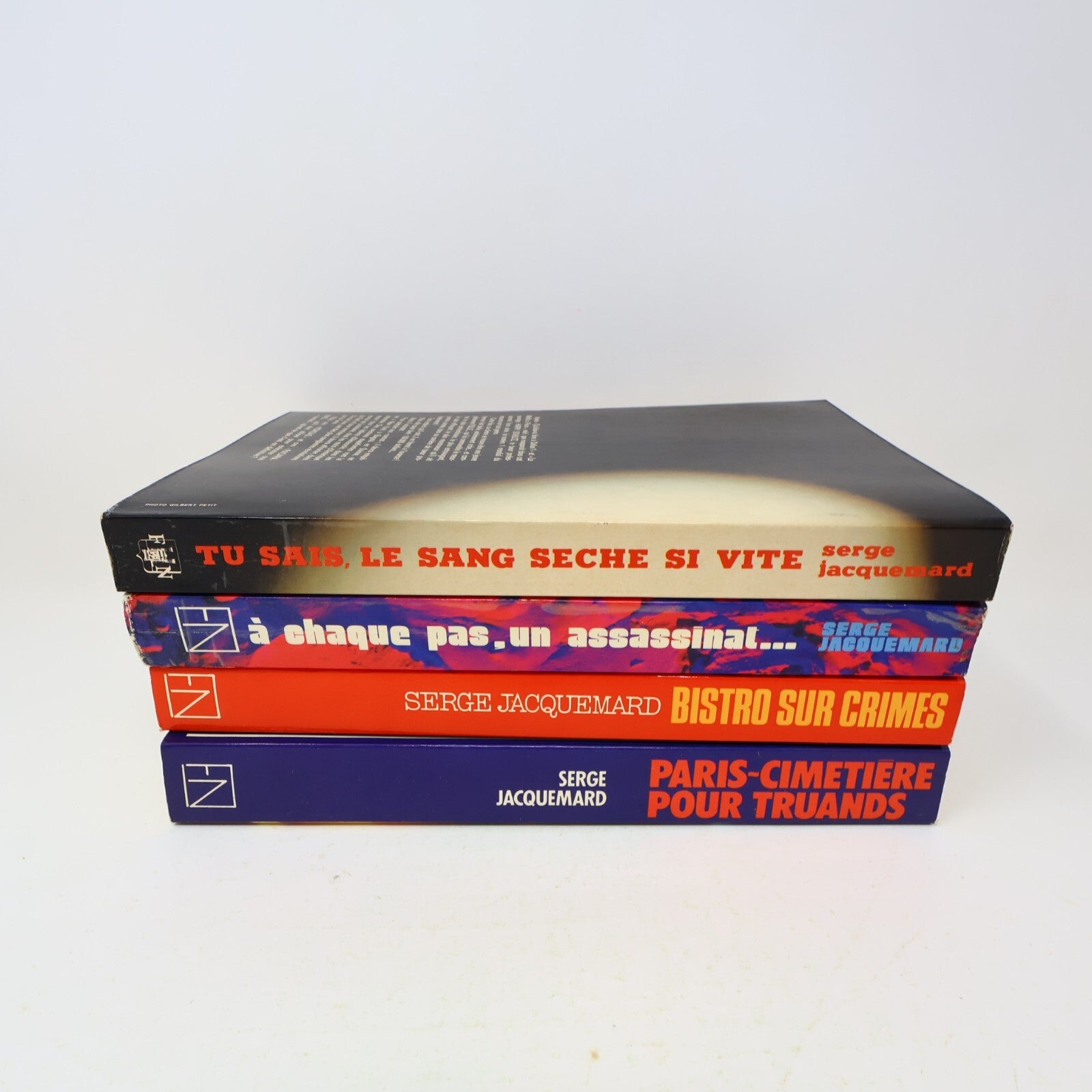 Serge Jacquemard Lot 4 Livres Fleuve Noir Paris-Cimetière pour Truands Policier