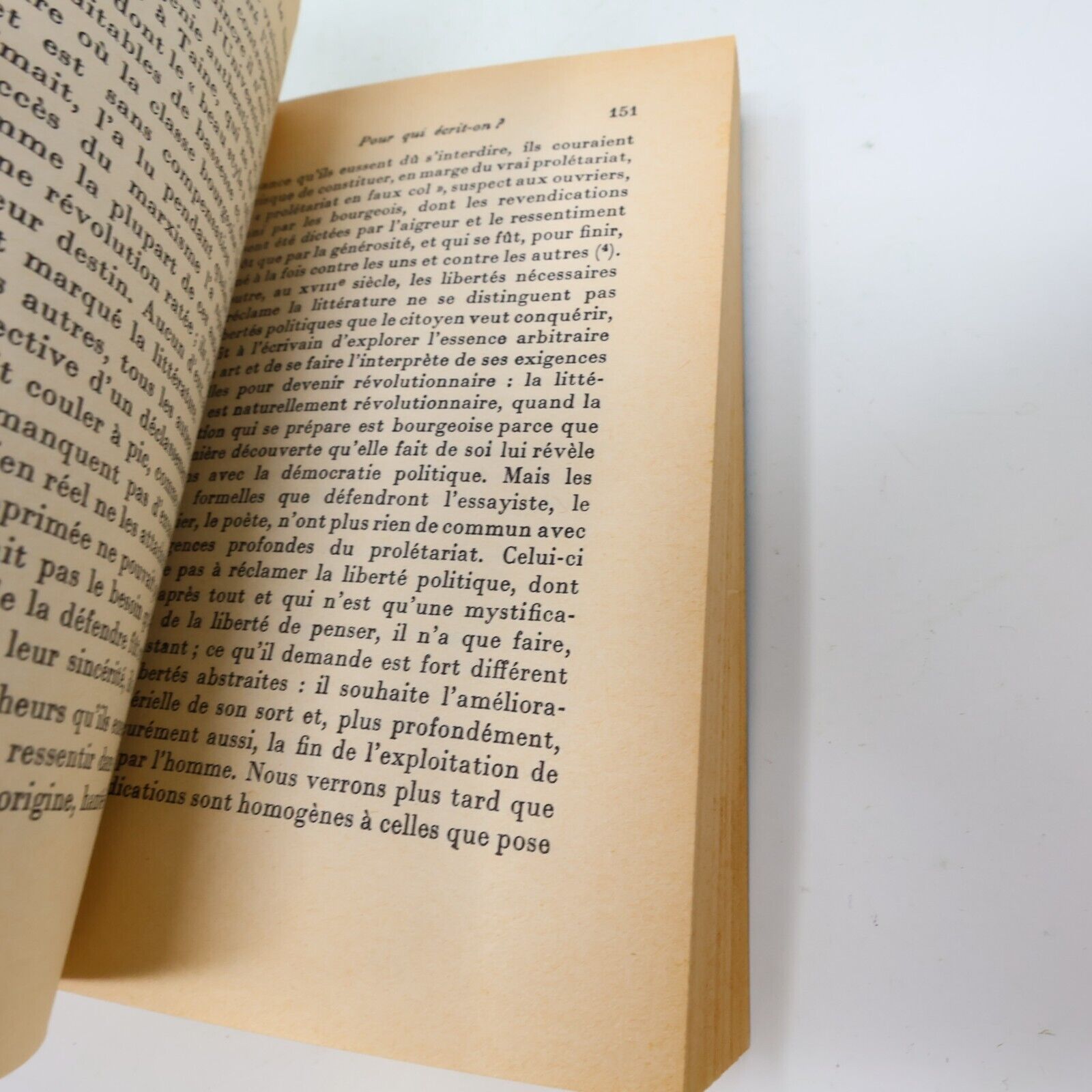 1967 Qu'est-ce que la Littérature? Jean-Paul Sartre Littérature Française Livre