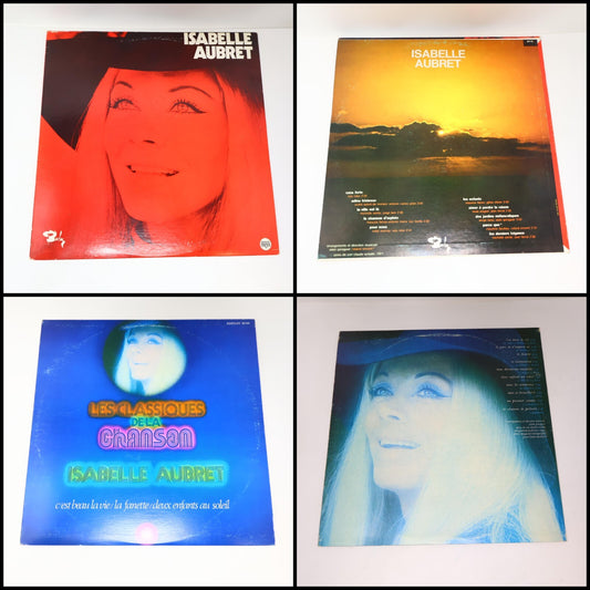 Isabelle Aubret Lot 2 Disques LP Éponyme (Rouge)/Classiques De La Chanson Record