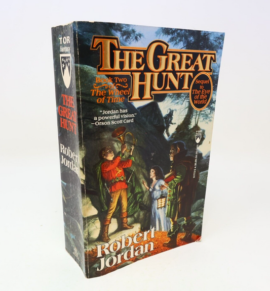 1991 The Great Hunt The Wheel of Time #2 by Robert Jordan 1st Print Paperback PB