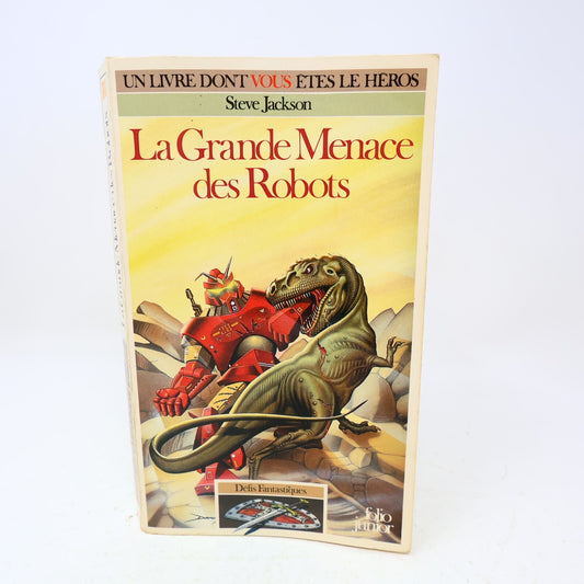 1987 La Grande Menace des Robots Steve Jackson LDVELH Défis Fantastiques PB 80s