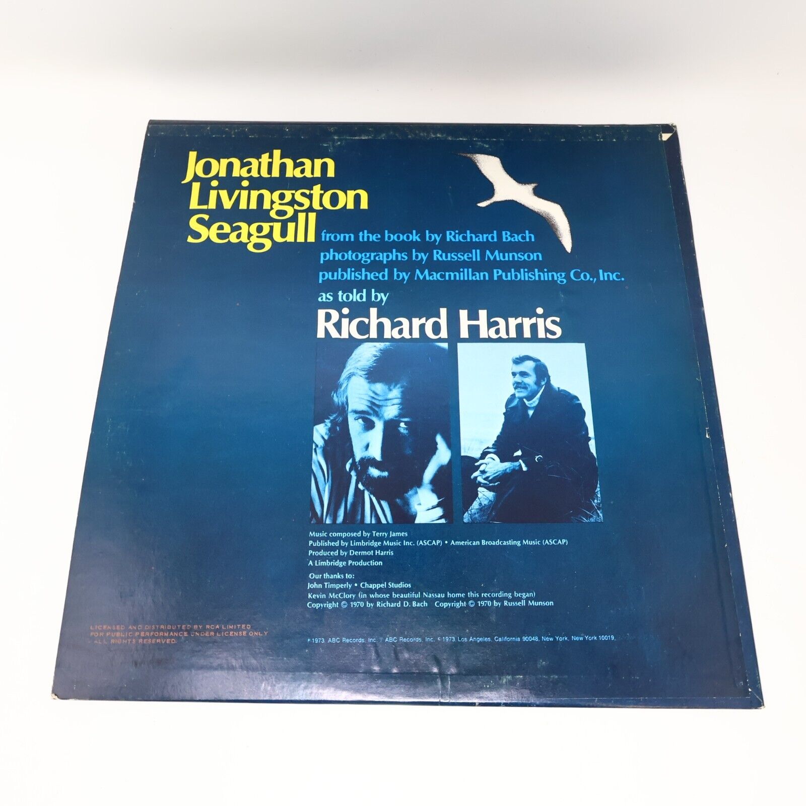 Richard Harris Jonathan Livingston Seagull LP Record Vinyl 1973 DSD-50160 Spoken