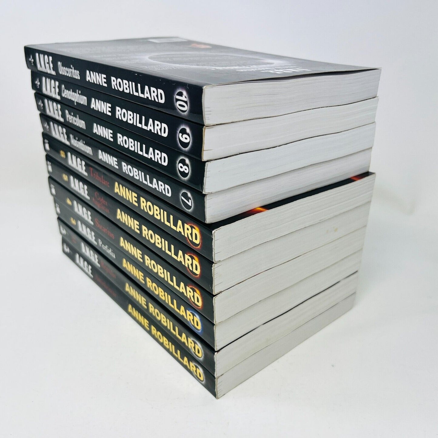 Lot de 10 Livres Ange A.N.G.E #1-10 Anne Robillard Série Complète Antichristus