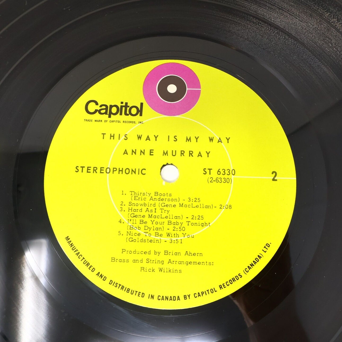 Anne Murray This Way Is My Way LP Record Vinyl Capitol ST 6330 Canada 1969 VG+