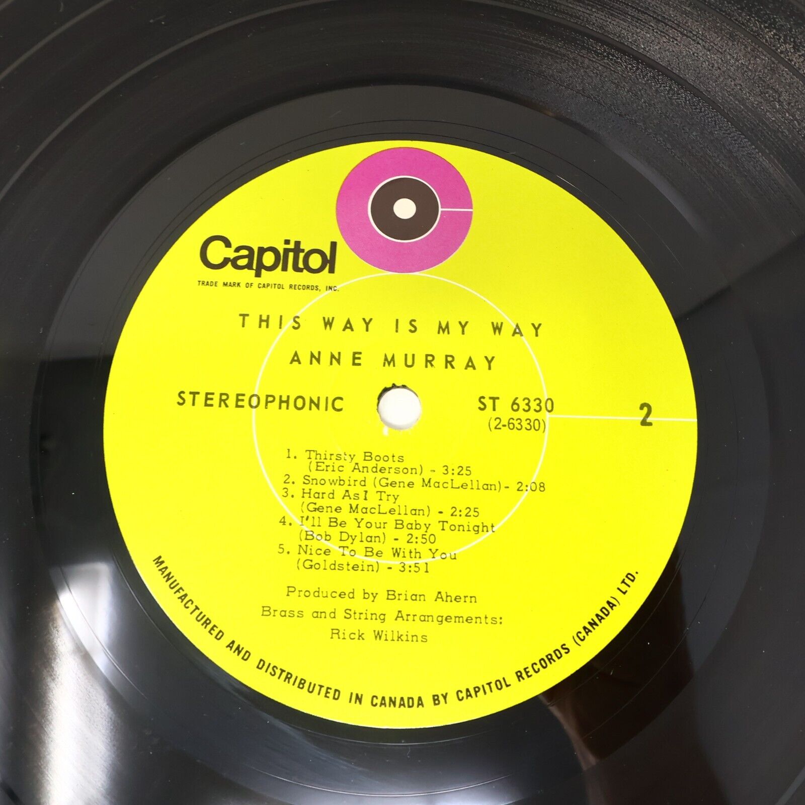 Anne Murray This Way Is My Way LP Record Vinyl Capitol ST 6330 Canada 1969 VG+