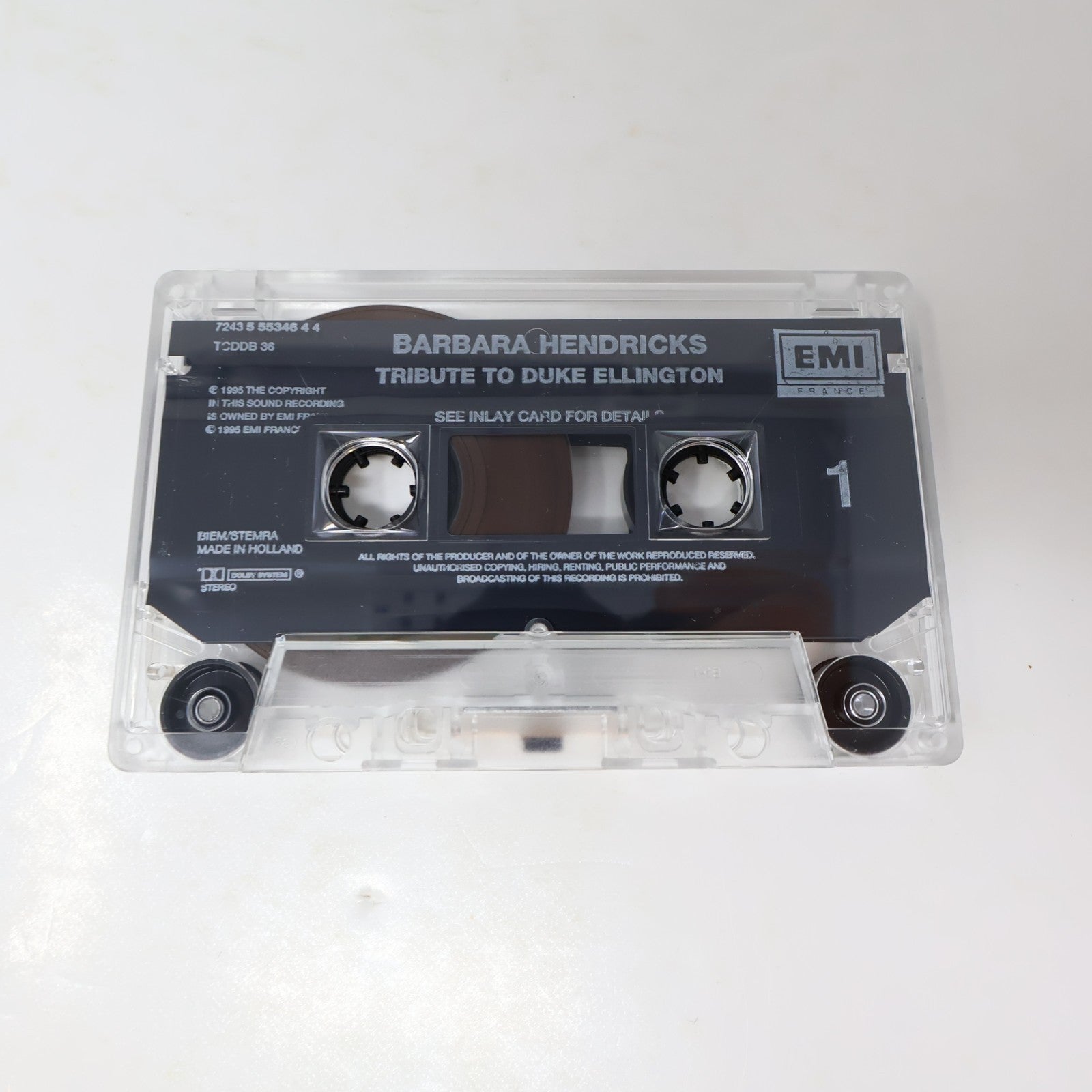 Barbara Hendricks/Monty Alexander Trio Tribute To Duke Ellington Cassette 90s