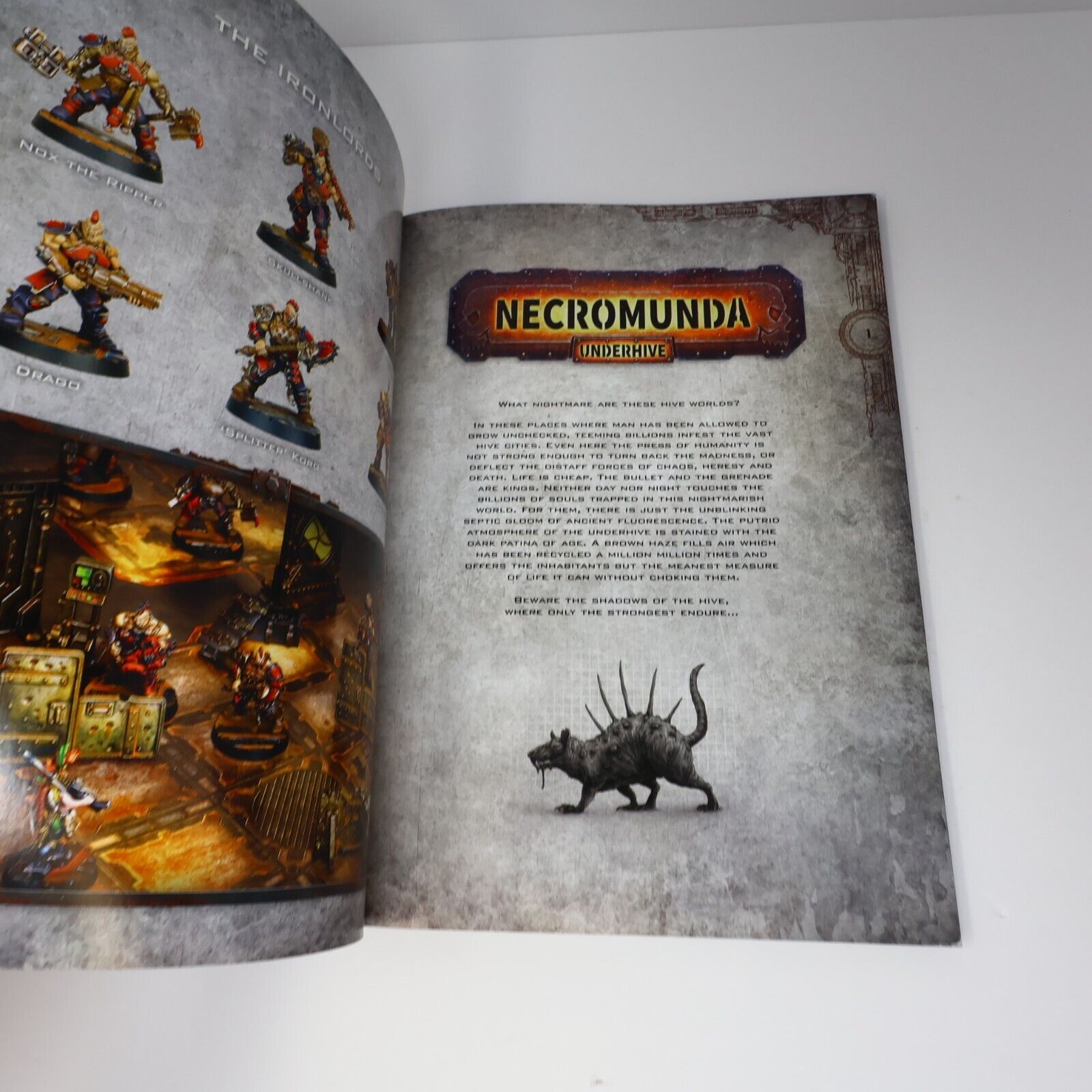 2017 Necromunda Underhive Rule Book Fantasy RPG Games Workshop Paperback PB