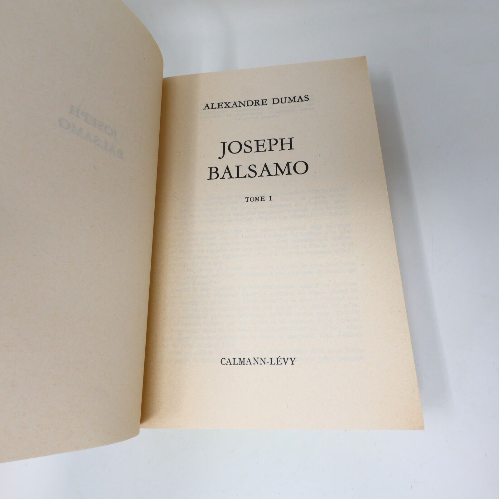 Lot 2 Joseph Balsamo #1-2 Alexandre Dumas Livres 1972 Série Complète Roman 70s