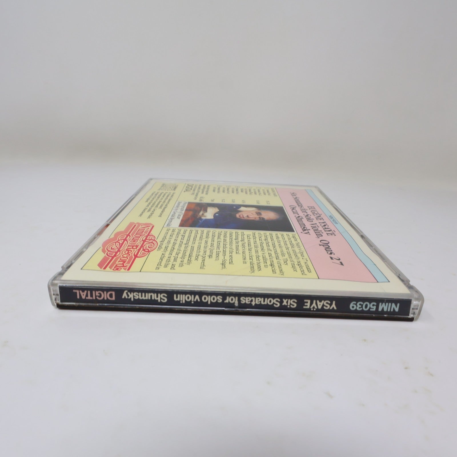 Six Sonatas For Solo Violin CD Oscar Shumsky Ysaÿe Nimbus 1986 Classical 80s