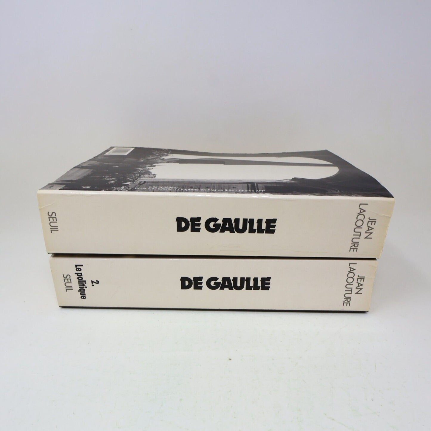De Gaulle #1-2 Jean Lacouture Histoire France Lot 2 Livres Français French Seuil
