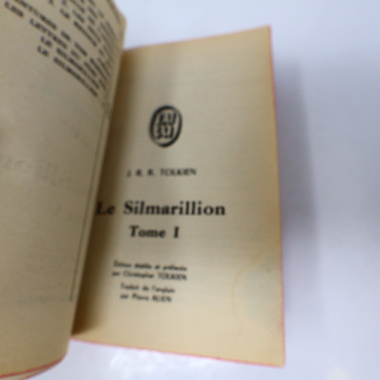Le Silmarillion #1-2 Série Complète Lot 2 Livres J'ai Lu Tolkien Fantasy 1980 PB