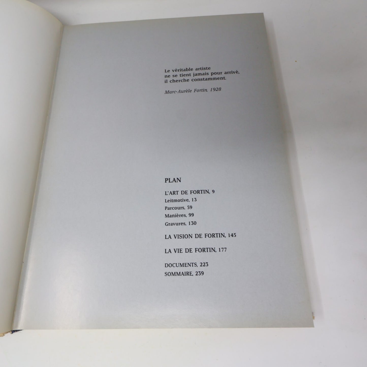 1982 Fortin l'Oeuvre et l'Homme Guy Robert Marc-Aurèle Fortin Québec Français HC