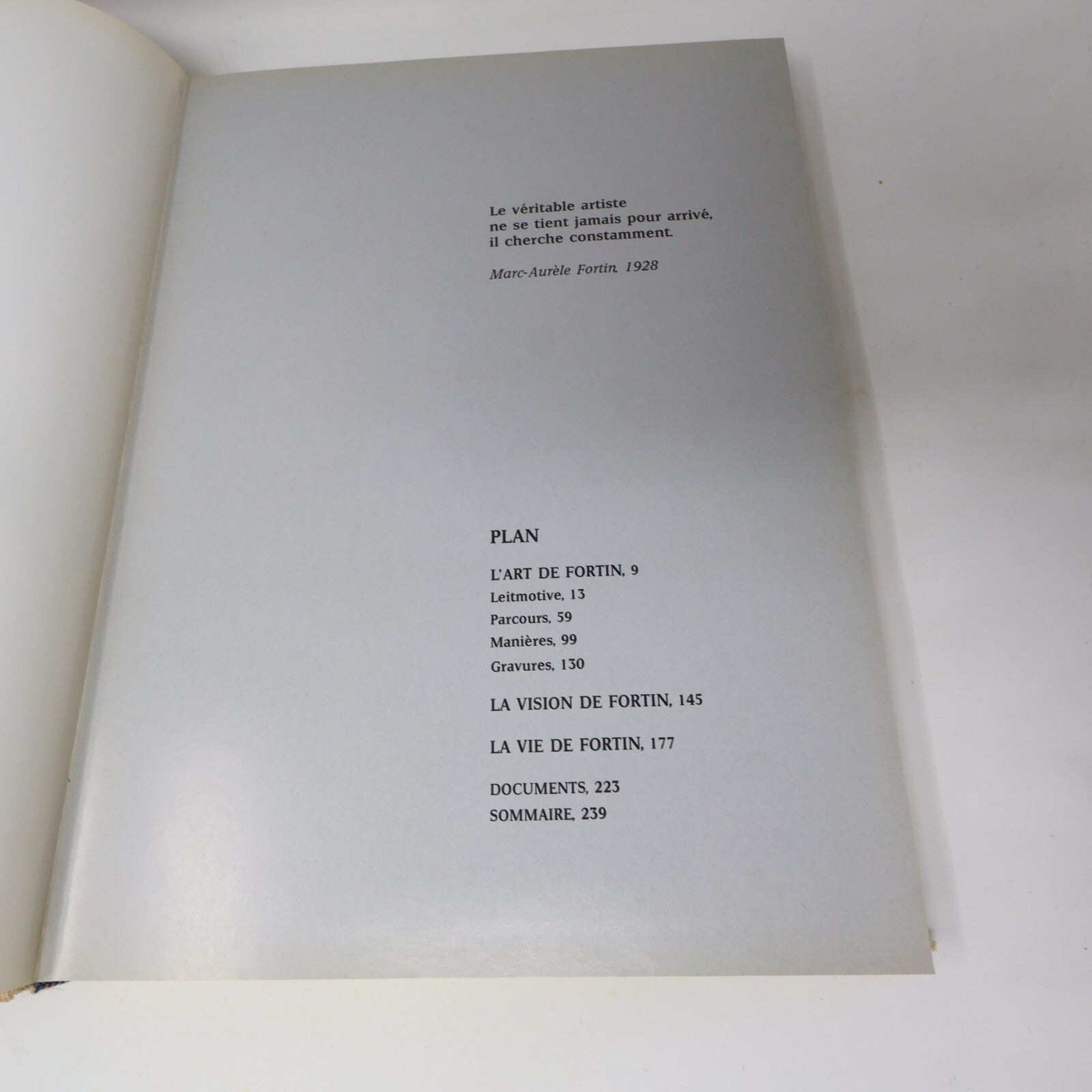 1982 Fortin l'Oeuvre et l'Homme Guy Robert Marc-Aurèle Fortin Québec Français HC
