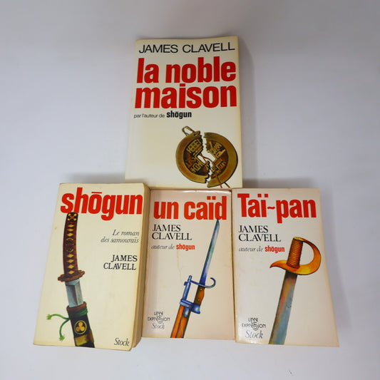 James Clavell Lot 4 Livres Shōgun/Caïd/Taï-Pan/Noble Maison Français French PB