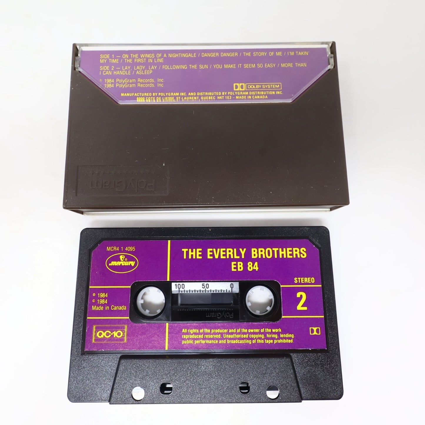 The Everly Brothers EB 84 Cassette 1984 On The Wings Of A Nightingale/Asleep