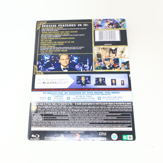 The Great Gatsby Blu-ray 3D/DVD 2013 NTSC 16:9 Factory Sealed Leonardo DiCaprio