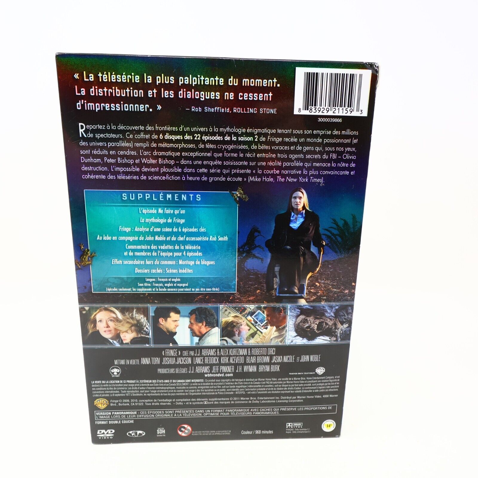 Fringe The Complete Second Season DVD Tested English / Français NTSC J.J. Abrams