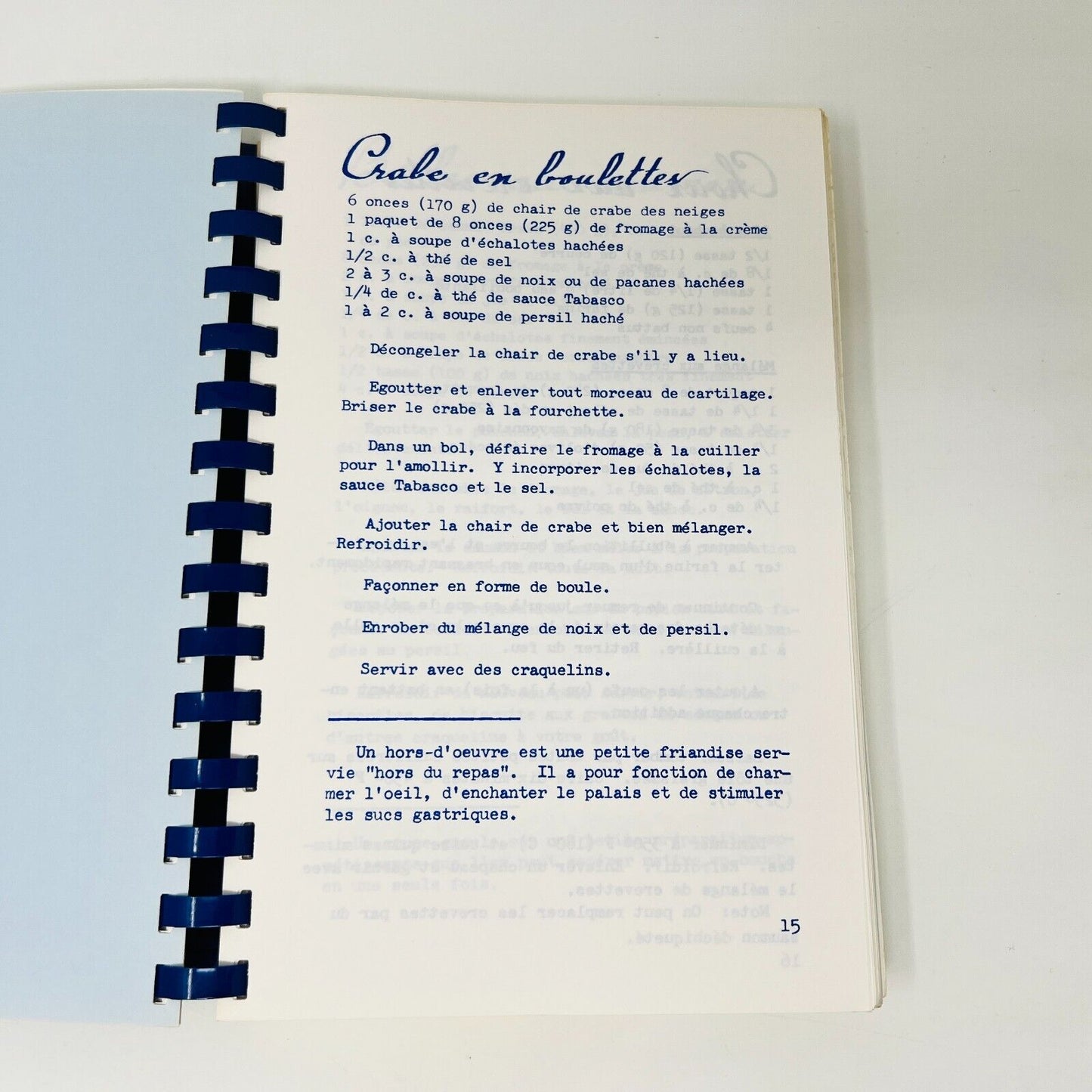 1984 Recettes d'Ici et d'Ailleurs Cuisine C. Garnier-Miville-Deschênes Gaspésie