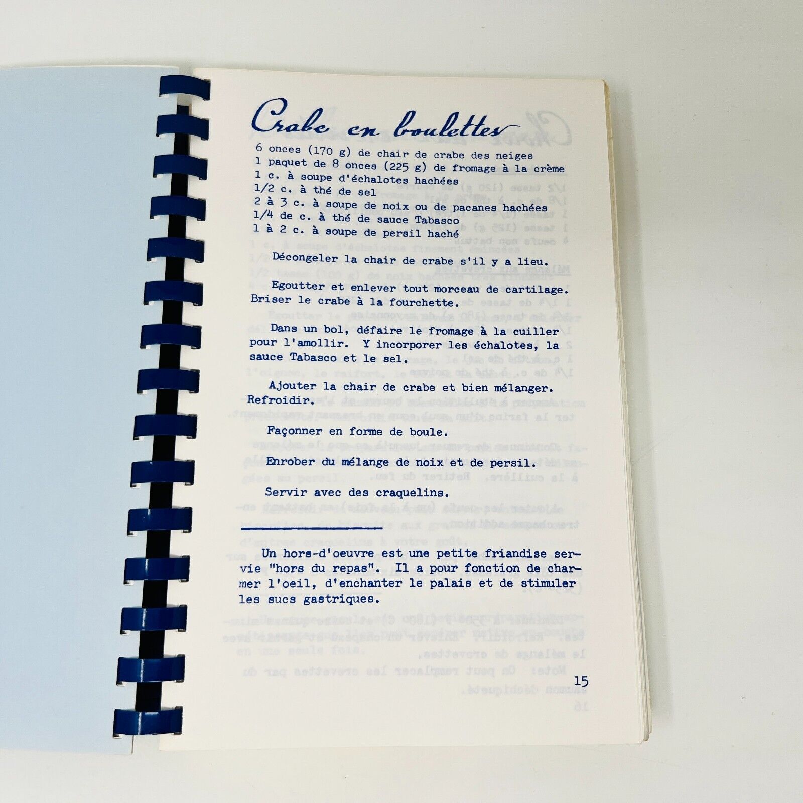 1984 Recettes d'Ici et d'Ailleurs Cuisine C. Garnier-Miville-Deschênes Gaspésie