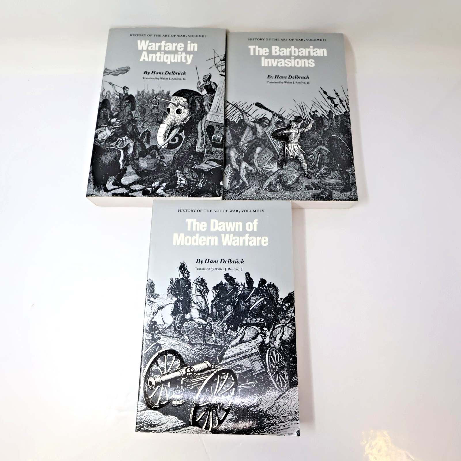 History of the Art of War #1-2 4 Books Lot Hans Delbruck Warfare in Antiquity PB