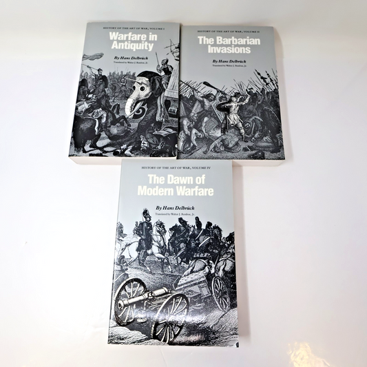 History of the Art of War #1-2 4 Books Lot Hans Delbruck Warfare in Antiquity PB