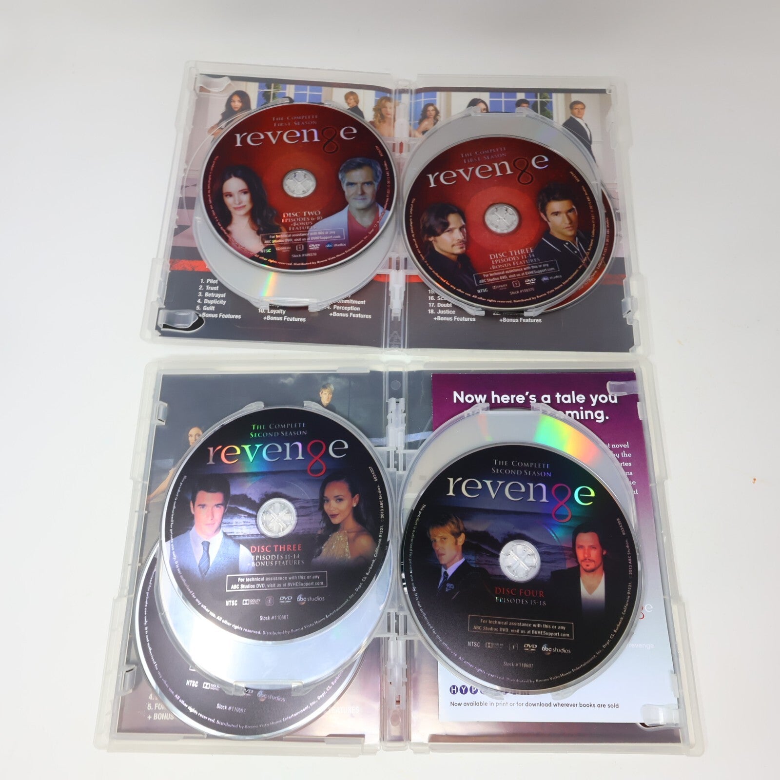 Revenge Seasons #1-4 Complete Series DVD Abc Tested Emily VanCamp NTSC Region 1