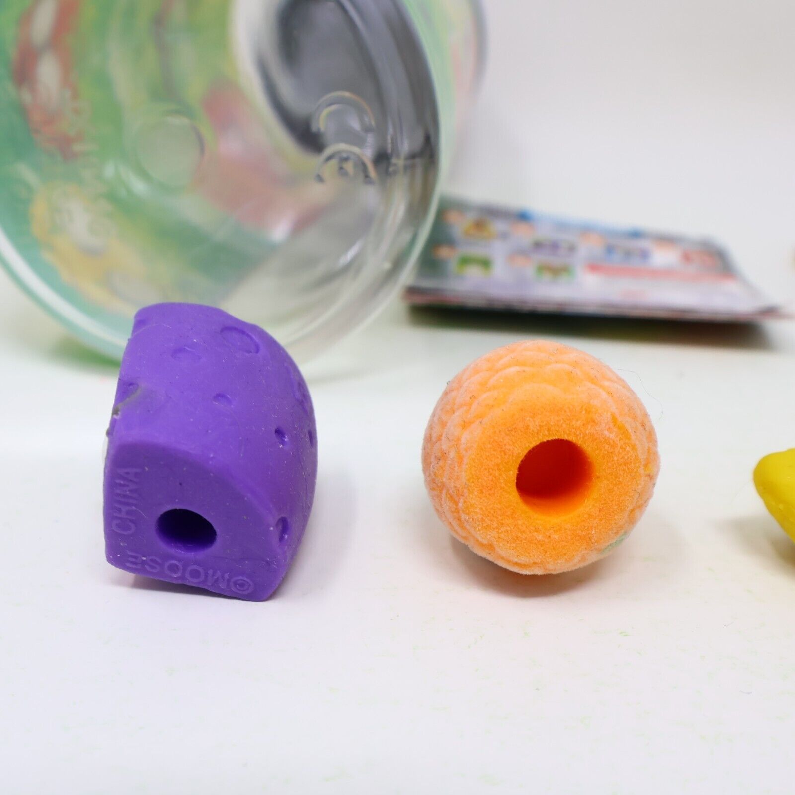 Lot of 4 Grossery Gang Trash Pack Figures Moose Rotten Apple Pie Sour Pinapple