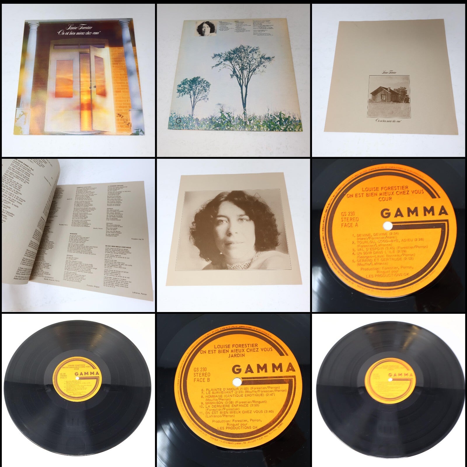 Louise Forestier Lot 3 Disques Record La Prison de Londres Bien Mieux Chez-Vous
