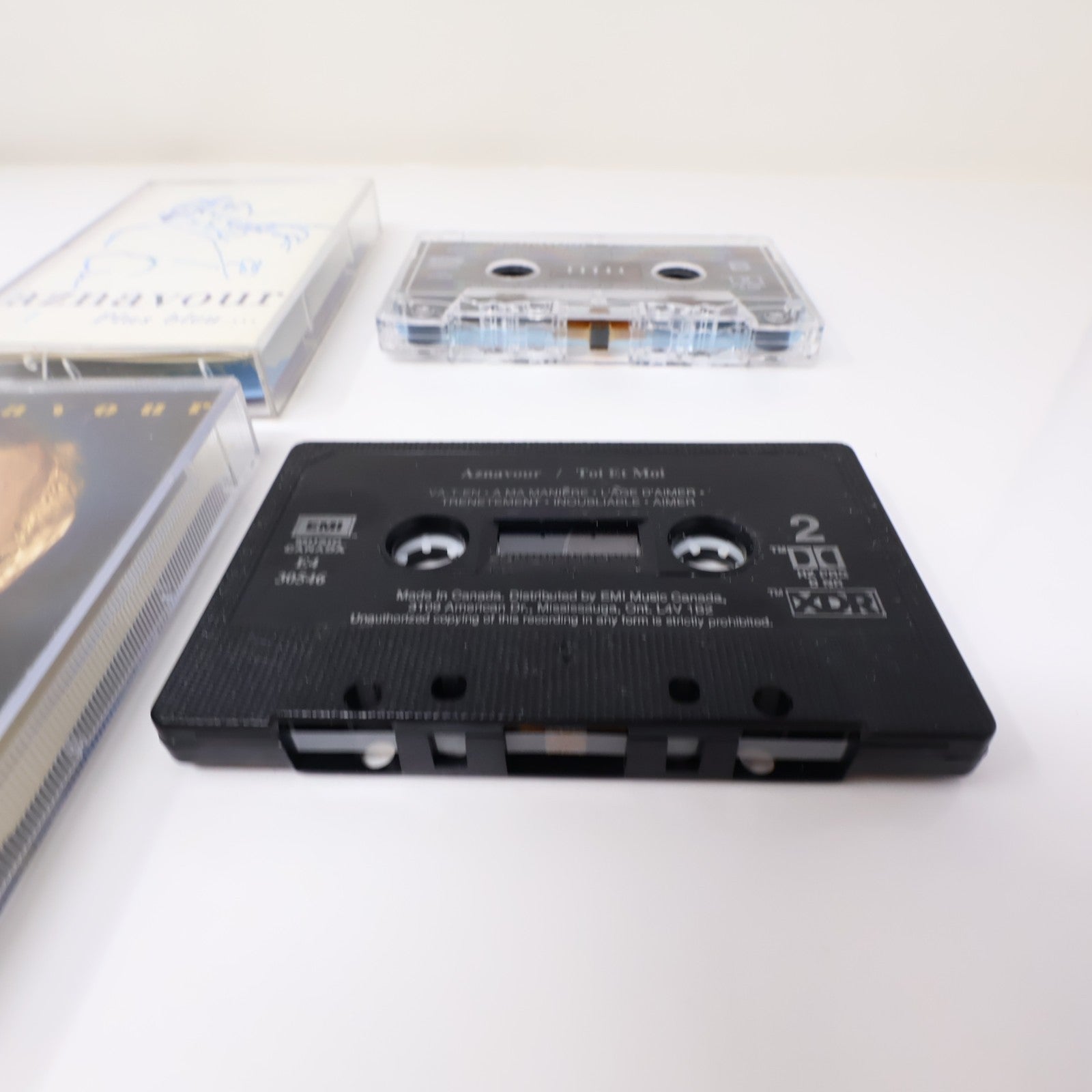 Aznavour Lot 6 Cassettes Plus Bleu/Toi et Moi/Chansons d'Or/Palais des congrès