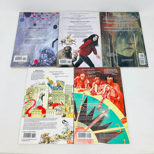 5x Fables #9-13-18-19-20 Bill Willingham/Buckingham/Leialoha Vertigo Comics Lot