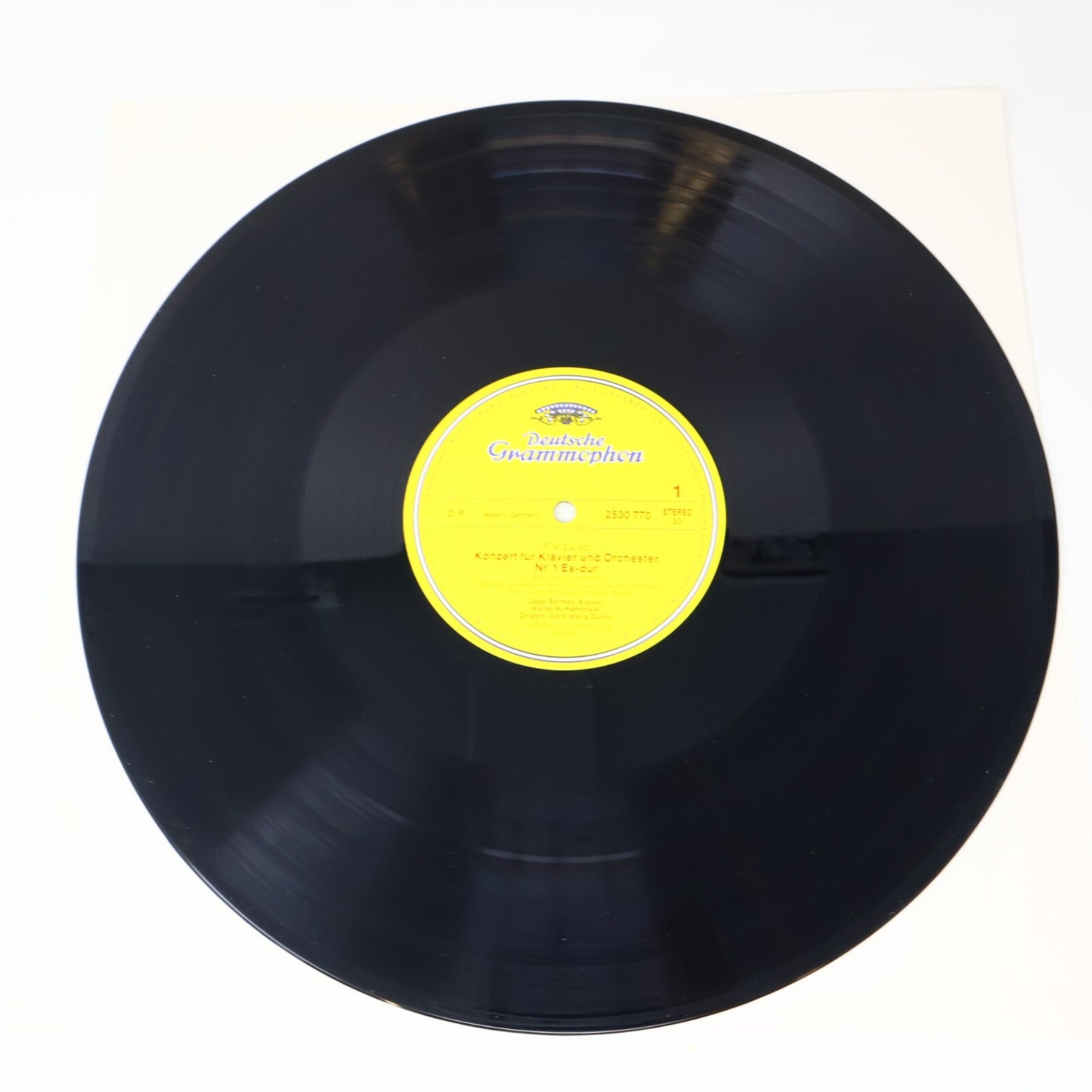 Liszt Lazar Berman Giulini Wiener Piano Concertos 1976 LP Record Vinyl 2530 770
