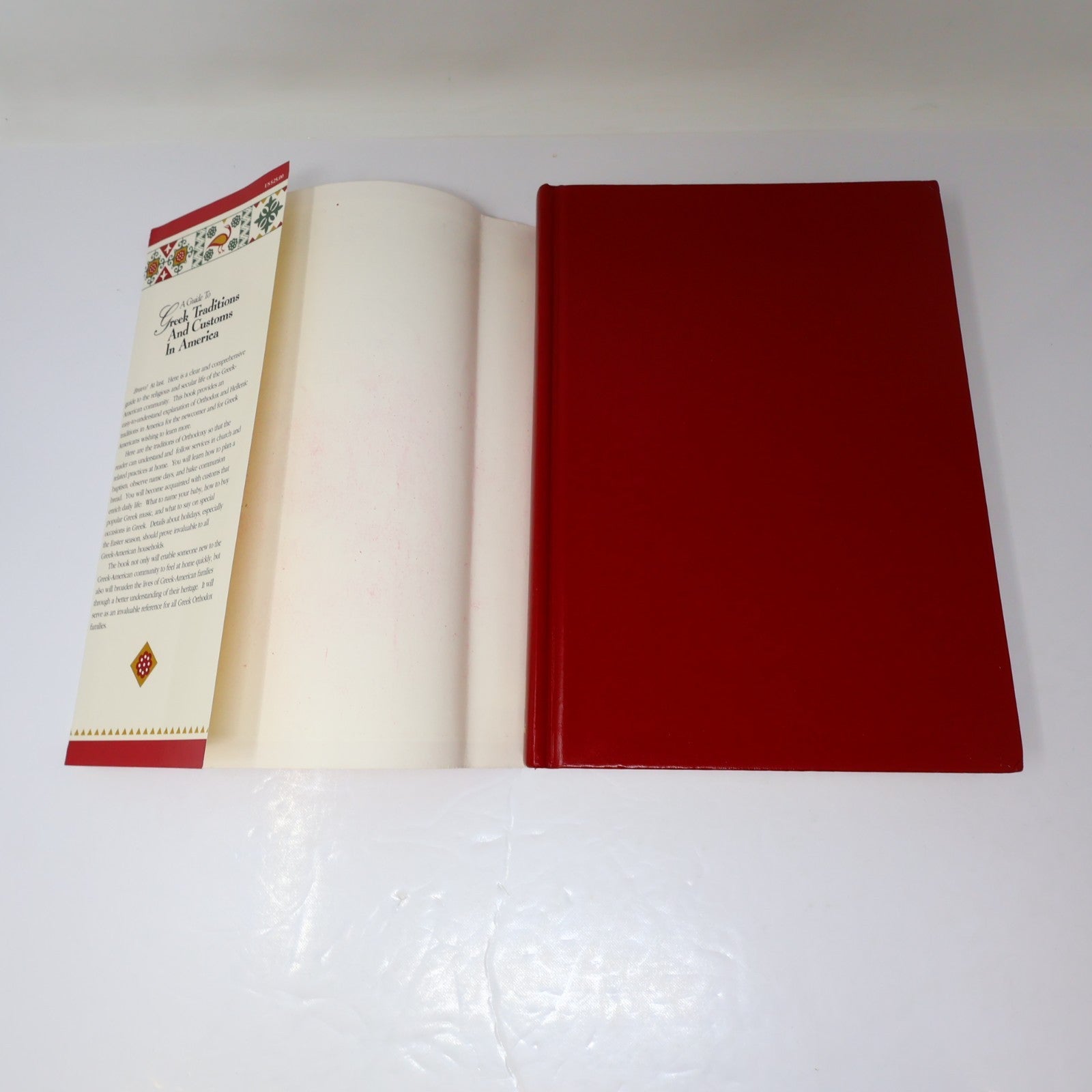 A Guide to Greek Traditions and Customs in America Marilyn Rouvelas 1995 HC DJ