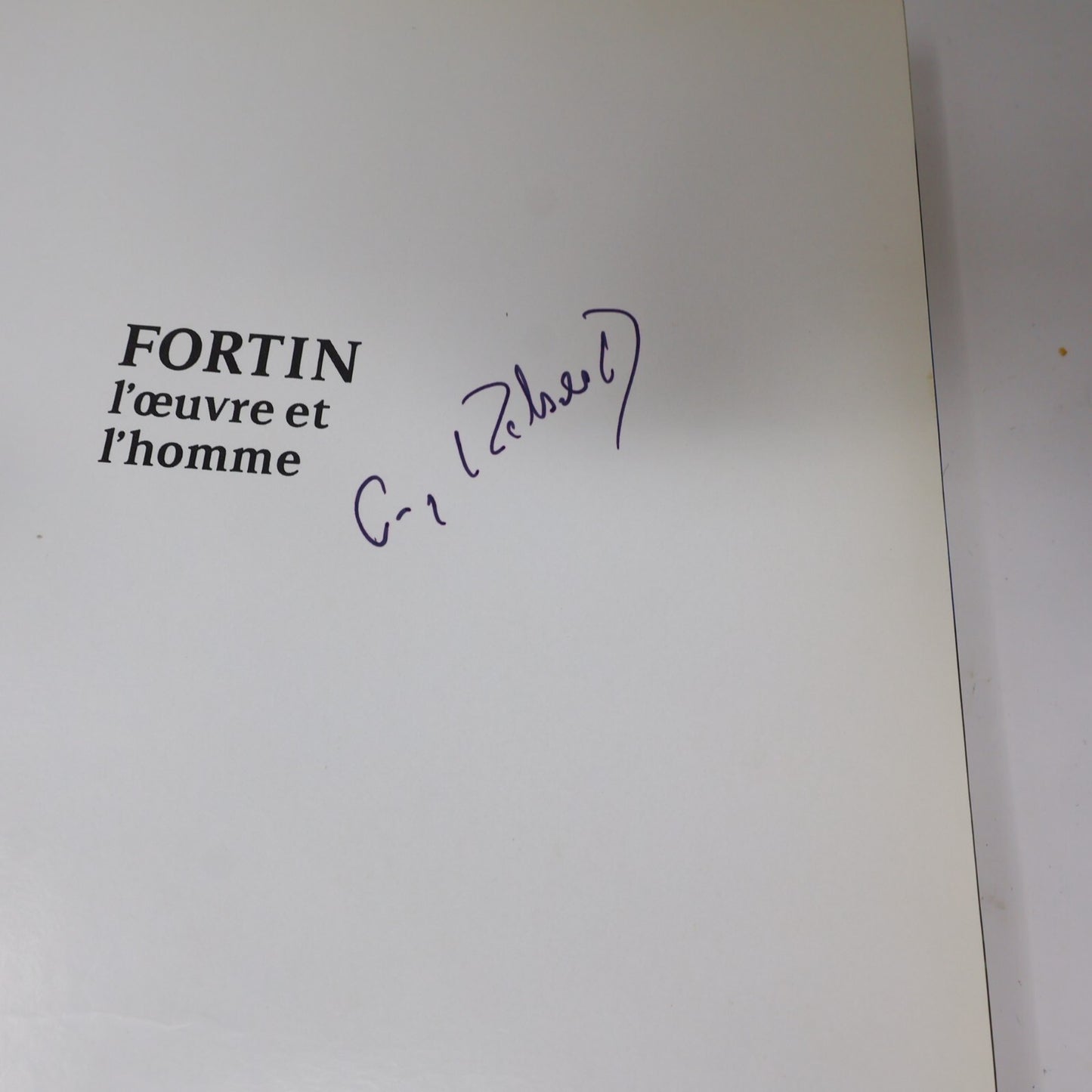 1982 Fortin l'Oeuvre et l'Homme Guy Robert Marc-Aurèle Fortin Québec Français HC