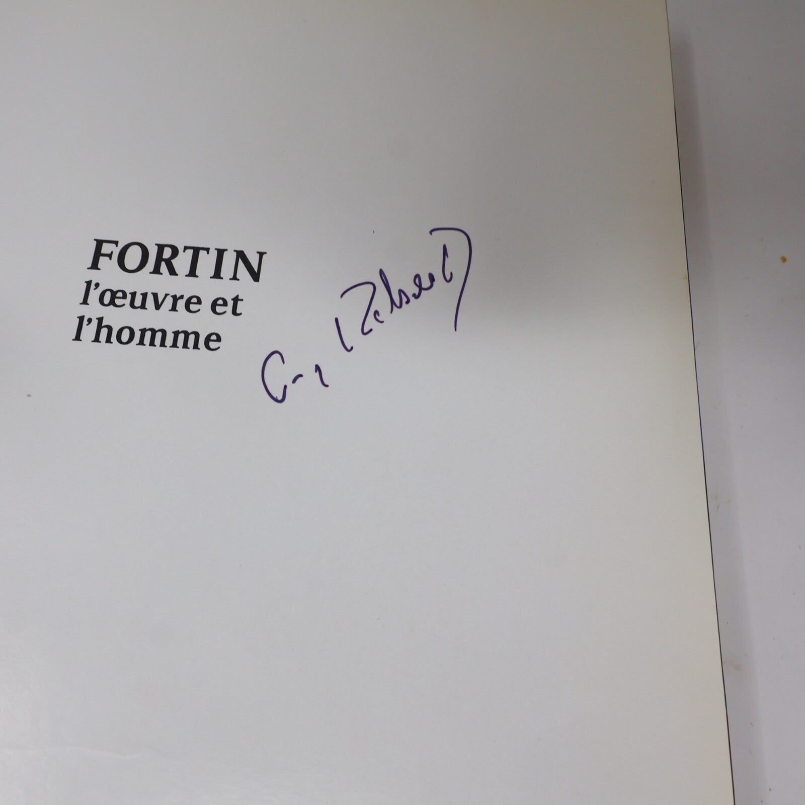 1982 Fortin l'Oeuvre et l'Homme Guy Robert Marc-Aurèle Fortin Québec Français HC