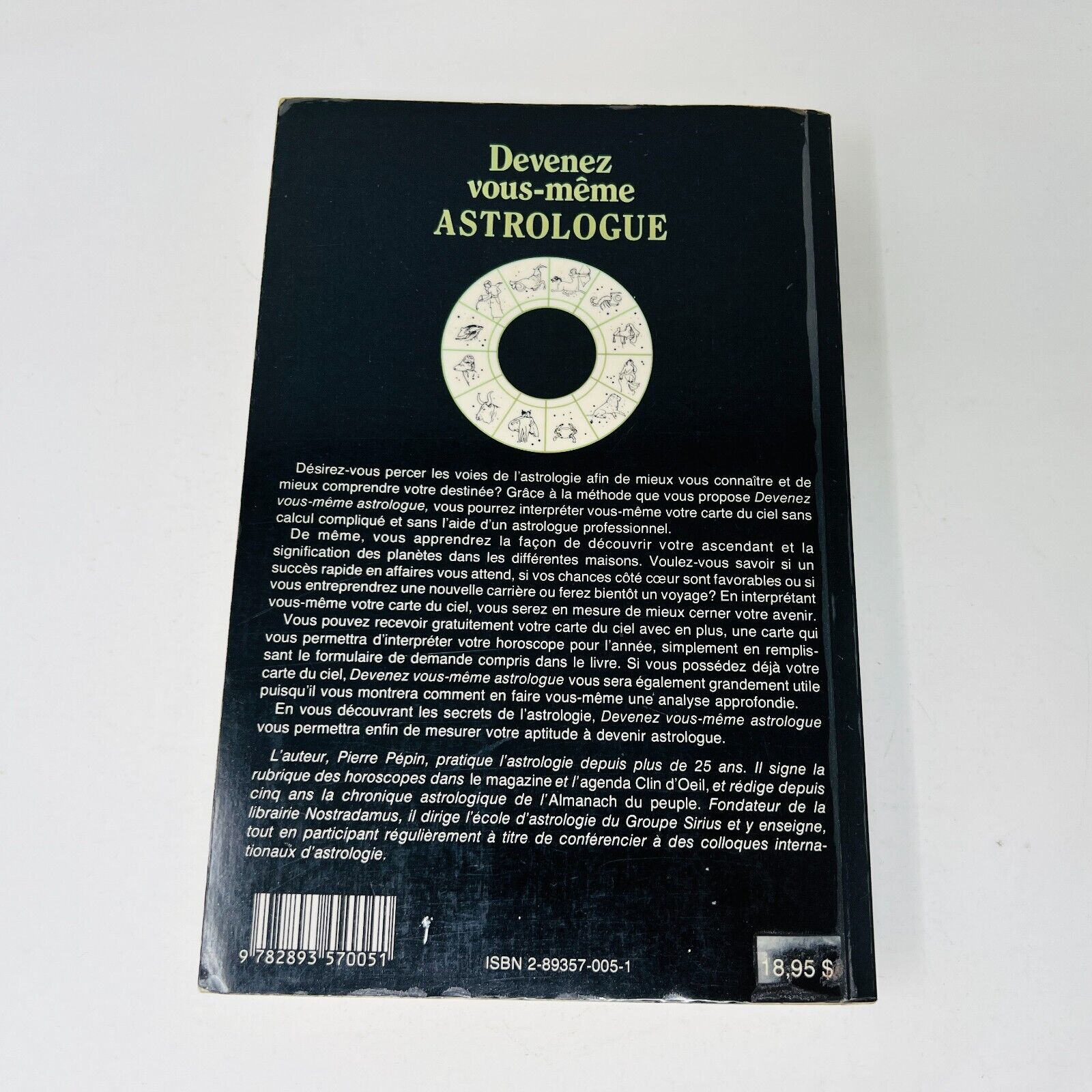 1985 Devenez vous même Astrologue Interprétez votre Carte du Ciel Pierre Pépin