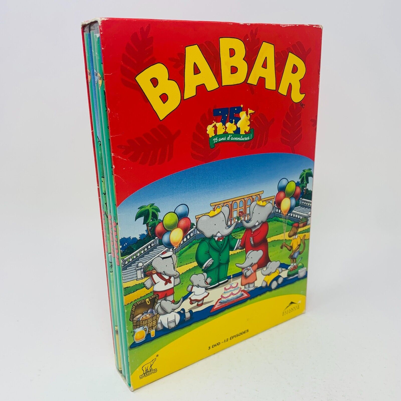 Babar 75 Ans d'Aventures! DVD Français & English Region 1 Testé Nelvana Coffret