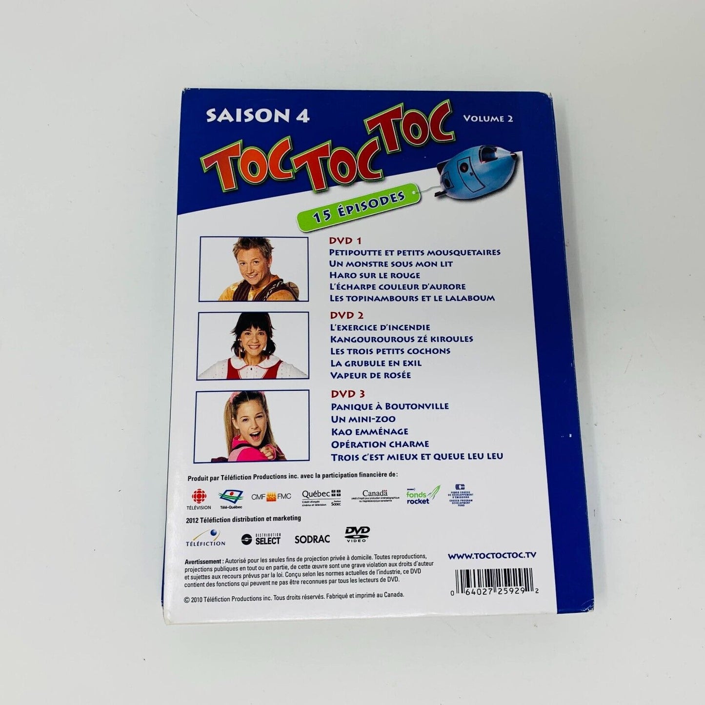 2010 Toc Toc Toc Saison 4 Volume 2 DVD Testé Série Télévision Enfants 15 Épisode