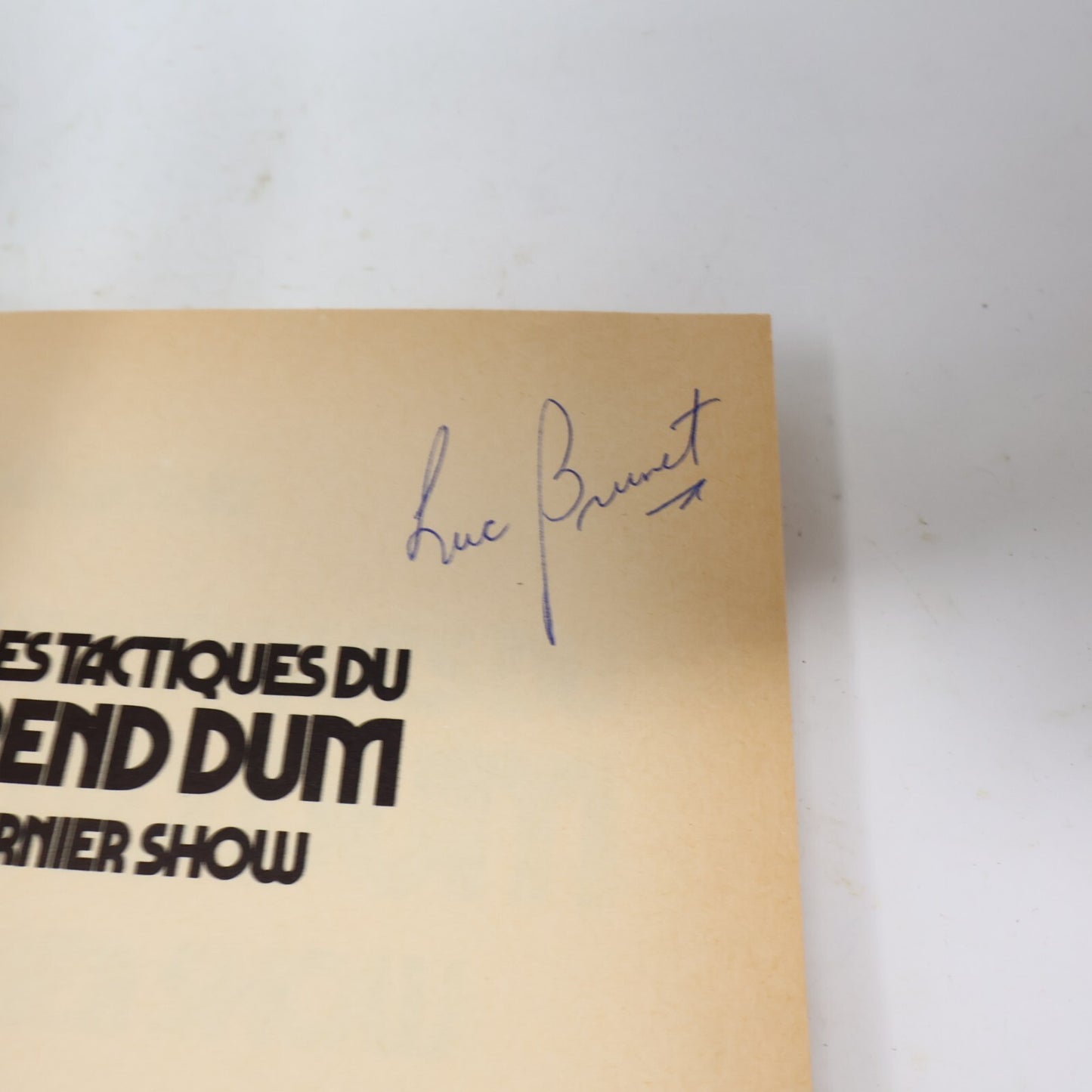 1980 Les Noires Tactiques du Révérend Dum mon Dernier Show Papartchu/Gérin Crime