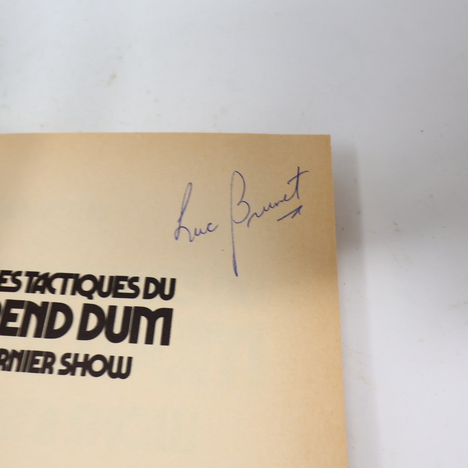 1980 Les Noires Tactiques du Révérend Dum mon Dernier Show Papartchu/Gérin Crime