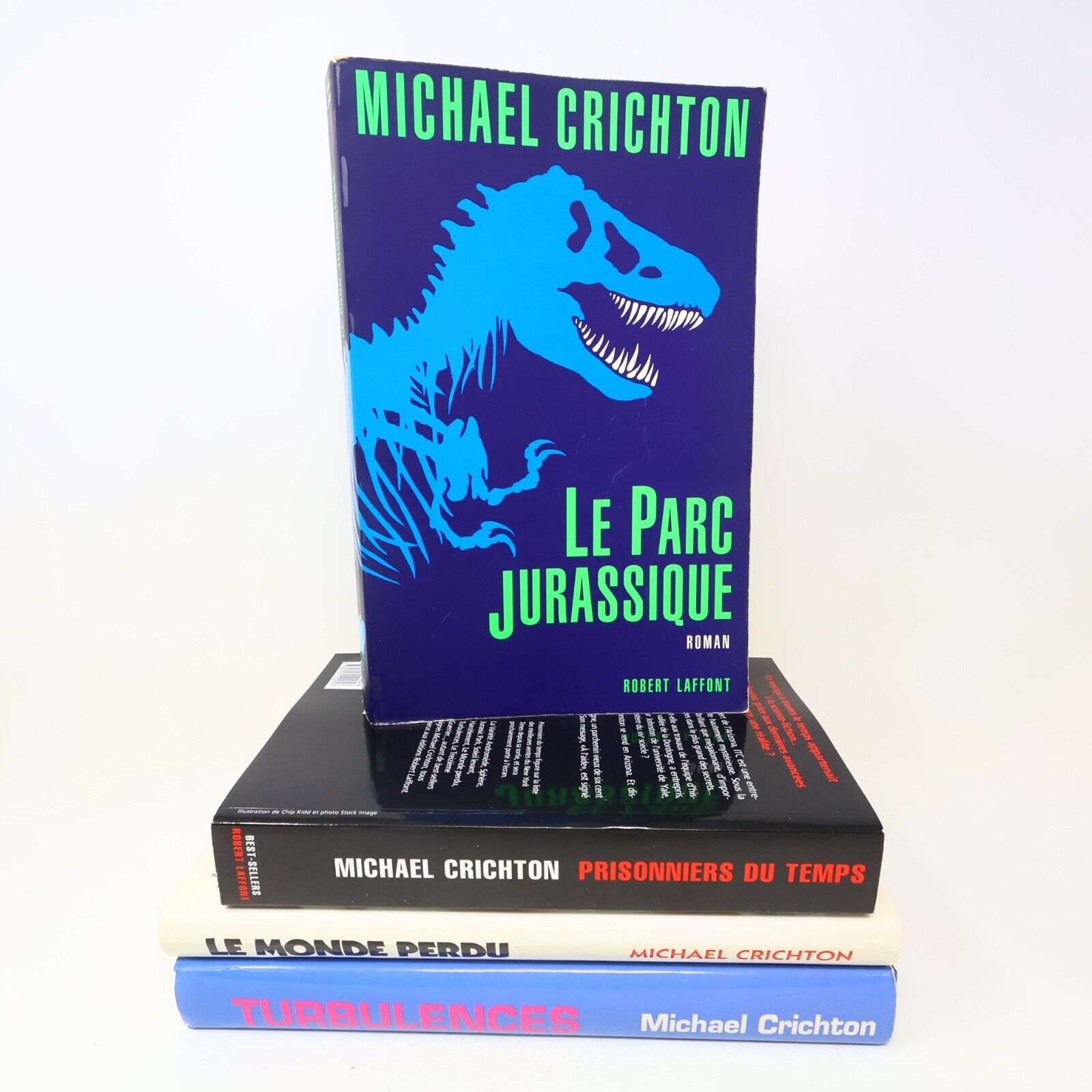 Michael Crichton Le Parc Jurassique Monde Perdu Turbulence Lot 4 Livres Français