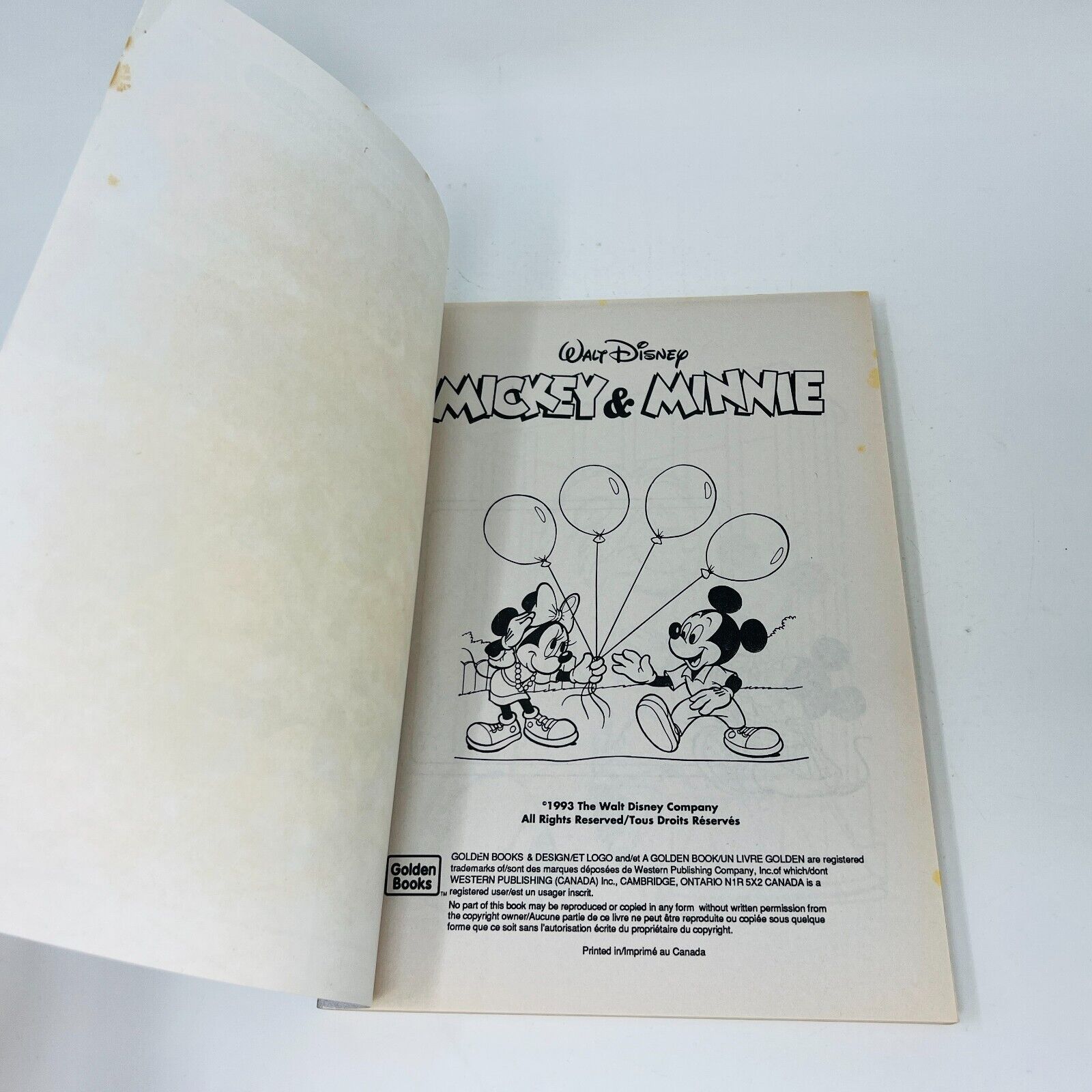3x Disney Super Jumbo Coloring Golden Books Mickey/101 Dalmatians/Beauty 90s