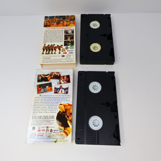 Les Boys 1 & 2 Lot de 2 VHS NTSC Testés Français/French Québécois Hockey Comédie