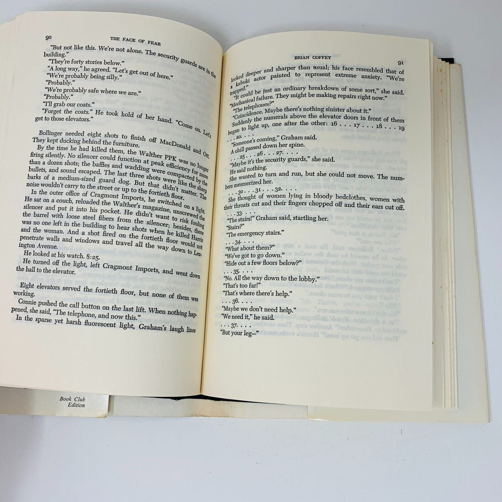 1977 The Face of Fear Hardcover DJ Book Club Edition Brian Coffey (Dean Koontz)