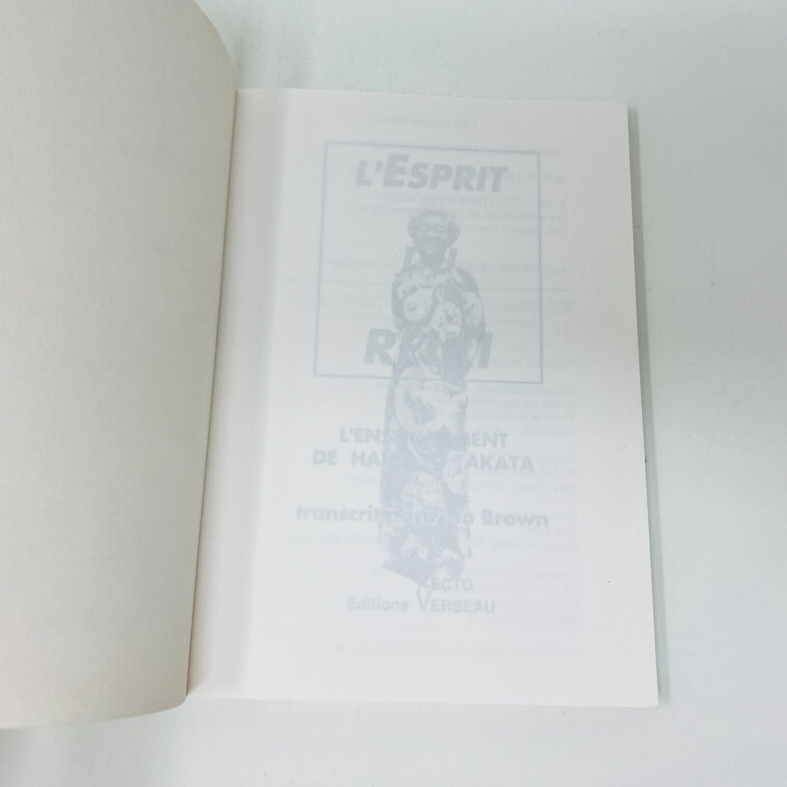1993 L'Esprit Du Reiki L'Enseignement de Hawayo Takata Fran Brown Recto-Verseau