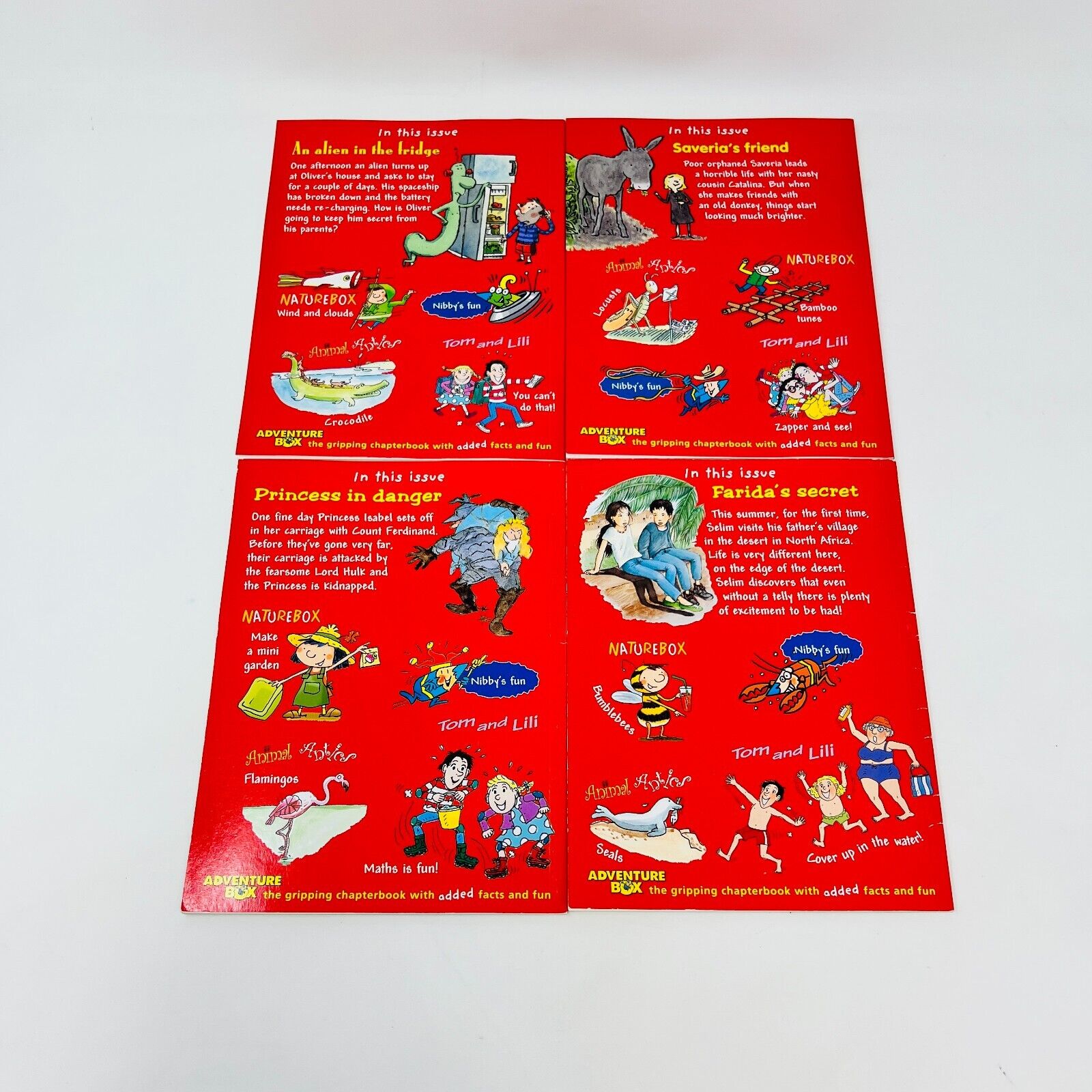 Lot of 16 Adventure Box Bayard Children UK Magazines #60-75 Story/Science/Games